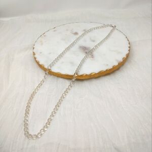 Vintage long clear bead classic necklace